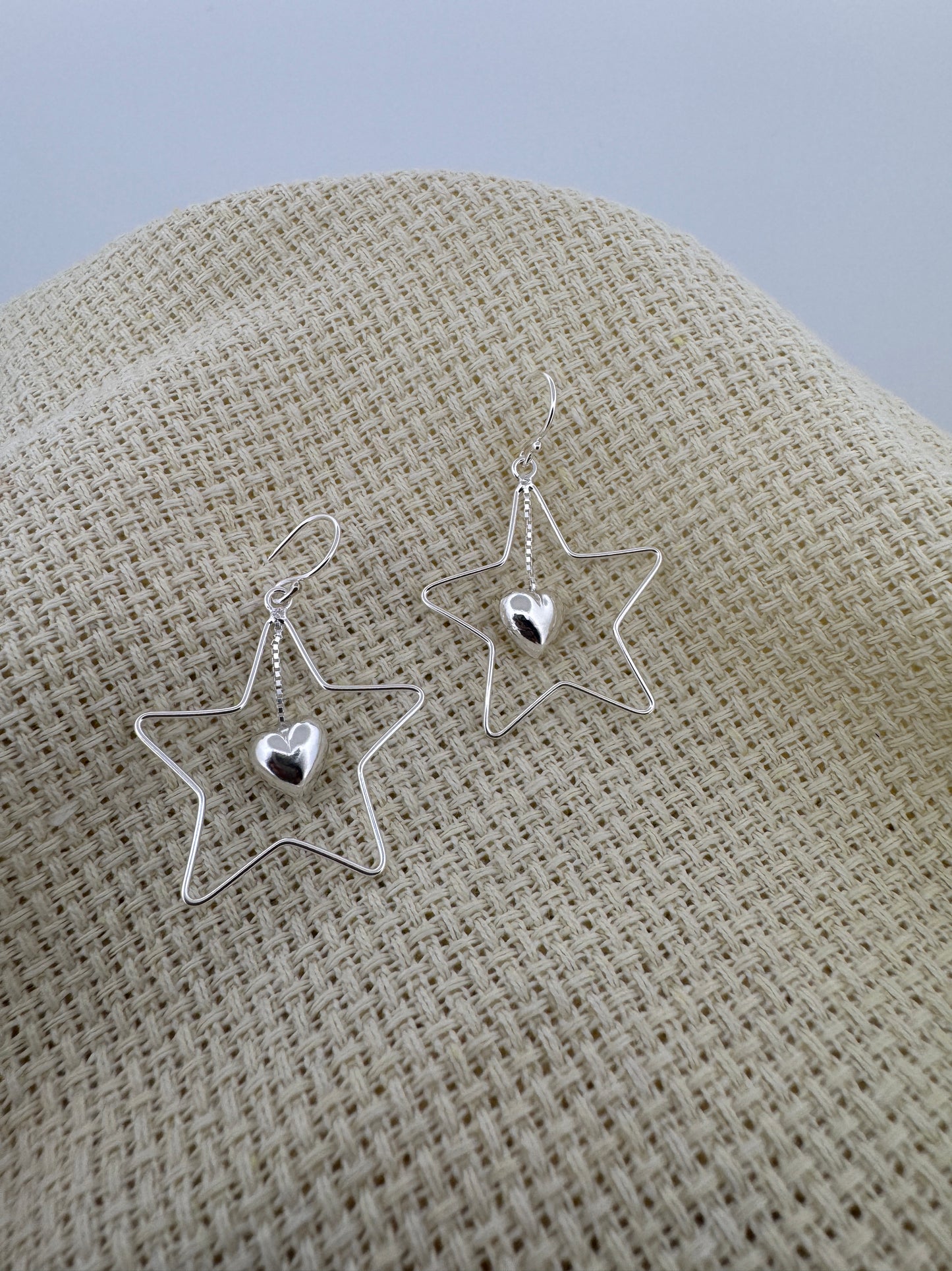 - "Dangler Earrings for Women"
- "Sterling Silver Heart Earrings"
- "Star-Shaped Earrings"
- "925 Silver Jewelry"
- "Hypoallergenic Earrings"