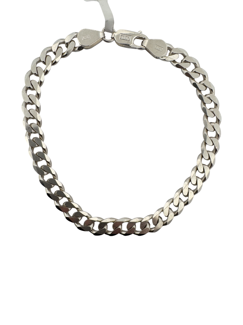 925 Sterling Silver Cuban Chain Bracelet