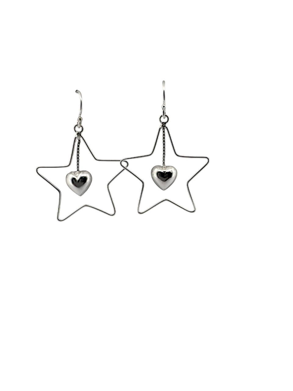 - "Dangler Earrings for Women"
- "Sterling Silver Heart Earrings"
- "Star-Shaped Earrings"
- "925 Silver Jewelry"
- "Hypoallergenic Earrings"