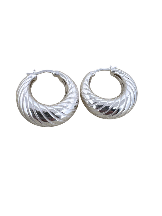 - "Chunky Jewelry"
- "Spiral Design Earrings"
- "Hoop Earrings for Women"
- "Fashion Earrings"
- "Handmade Hoop Earrings"