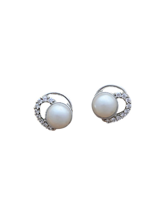 Pearl Diamond Earring