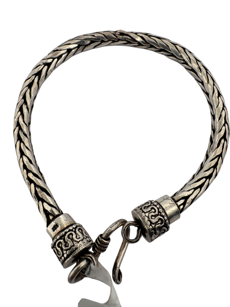 92.5 Pure Sterling Silver Oxidised Twisted Bracelet