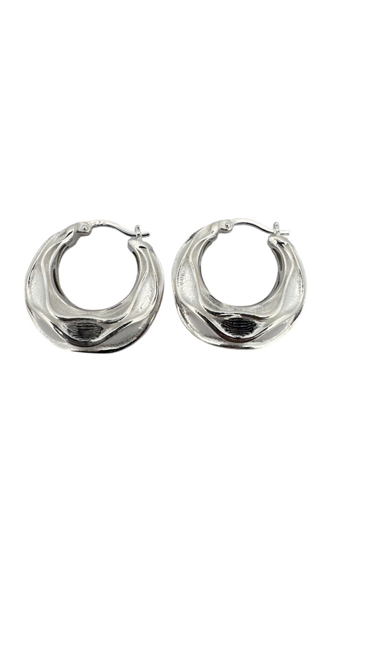 - Chunky Jewelry
- Wave Design Earrings
- Hoop Earrings for Women
- Fashion Earrings
- Handmade Hoop Earrings