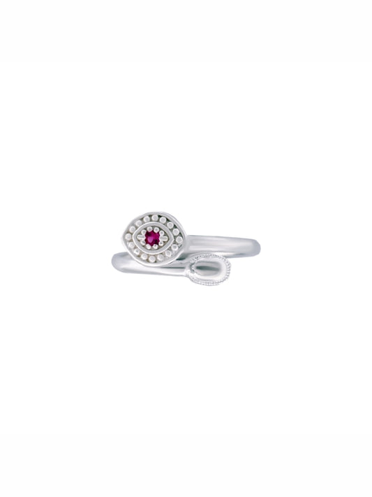 925 Sterling Silver 
Dainty Pink Oval Flower