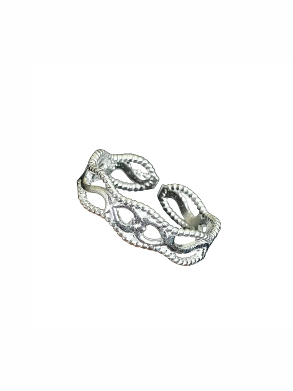 Band Toe Comma twisted and Thumb Ring