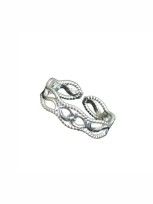 Band Toe Comma twisted and Thumb Ring